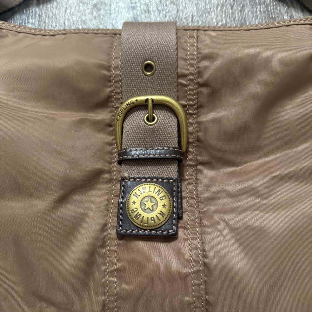 Kipling Shoulder Bag Tan - Picture 2 of 6